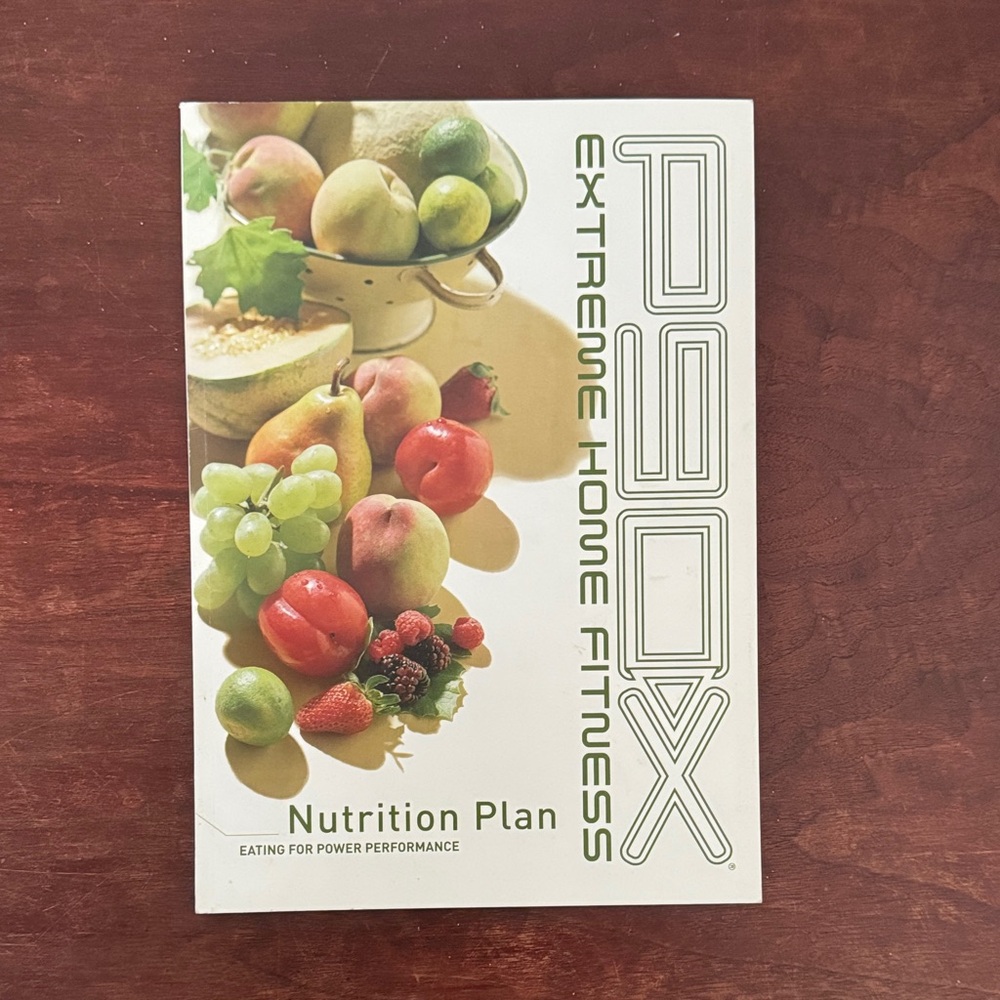 Beachbody P90X Nutrition Plan with Colorful Fruit Design